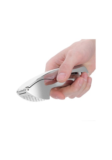 Sarımsak Presi Çinko Alaşımlı Metalik Zencefil Ezici Sıkacağı Ev Mutfak Kıyma Aracı Aksesuar Siyah