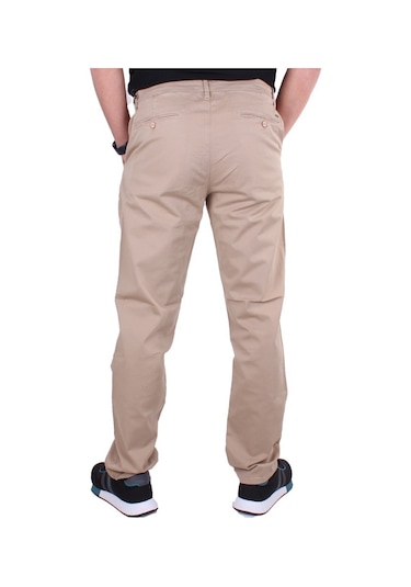 Twister Togo 728 Bej Yüksek Bel Rahat Paça Erkek Kanvas Pantolon Bej