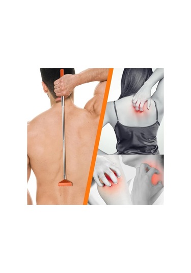 Cordial Kırmızı Metal Telekopik Sırt Kaşıyıcı - Yetişkinler İçin Hediye Ve Masaj Aleti Kırmızı