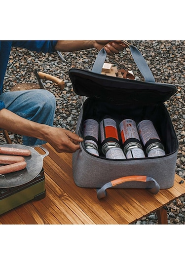 Suntek Kamp Sobası Taşıma Çantası Grill Tailgating Barbekü Gri