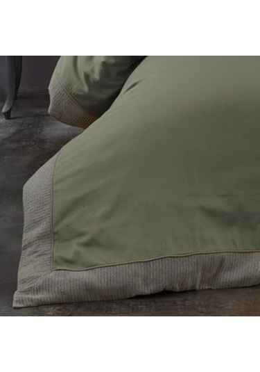 Nazik Saten Nevresim Takımı Çift Kişilik Amanda Yeşil