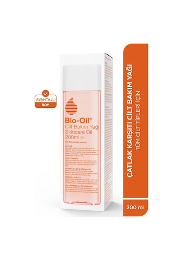 Bio-Oil Çatlak ve Leke Karşıtı Nemlendirici Cilt Bakım Yağı 200 ML + Makyaj Çantası