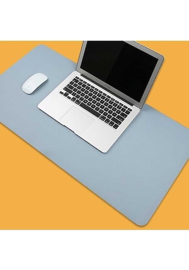 Tongxida 多功能办公鼠标垫键盘支架真皮桌面垫 80x40cm 宝贝蓝色适用儿童