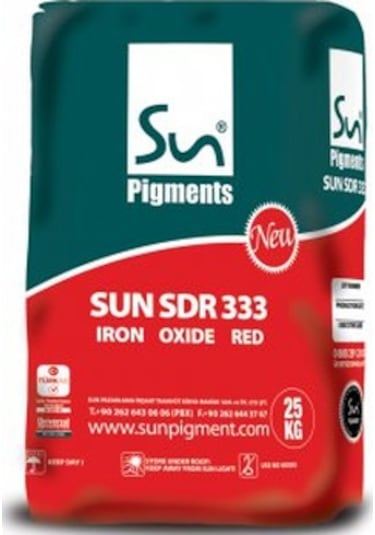 Demir Oksit Sun Sdr 333 Kırmızı (25 Kg Paket)