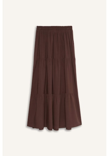 Defacto A Kesim Viskon Maxi Etek F8242ax25smbn320 Kahve