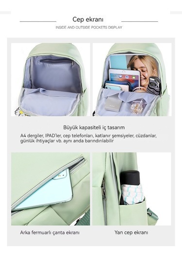 Taze Papatya Şekeri Rengi Sırt Çantası-pembe Pempe