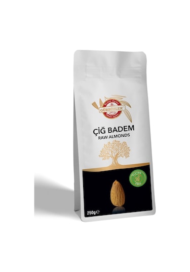 Gürbüzler Glutensiz Çiğ Badem 250 G