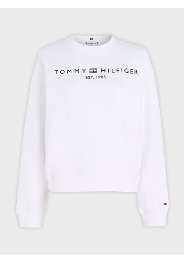 Tommy Hilfiger Bayan Sweat Ww0ww39791 Ycf Beyaz Beyaz Tommy Hilfiger Bayan Sweat Ww0ww39791 Ycf Beyaz Beyaz