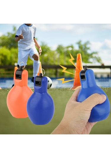 Homyl 2 Parça El Sıkma Düdük Antrenörler Turuncu-ve-mavi Turuncu Ve Mavi