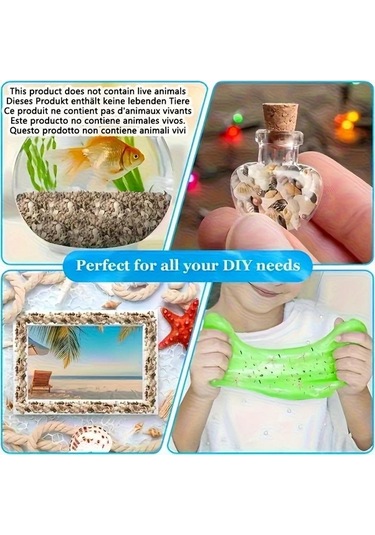 Willowhaven 500g Renkli Mini Kabuk Kum Karışımı Dıy El Sanatları Akvaryum Dekorasyon