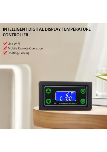 Zfx-wt01 Wıfı Uzaktan Yüksek Sıcaklık Dijital Termostat K Tipi Termokupl Yüksek Sıcaklık Kontrol Cihazı -99 999