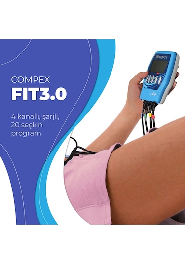 Compex  Compex Fit3.0 4kanallı Şarjlı Kas Geliştirme Cihazı