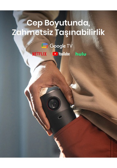 Anker Nebula Capsule Air D4112 Taşınabilir Projeksiyonlu Hoparlör Siyah