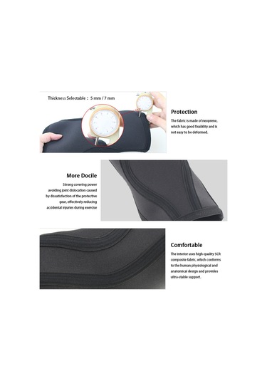 Dizlik Ağırlık Kaldırma - Model A Siyah Kırmızı M İçin Kaymaz Ve Şok Emici Destek