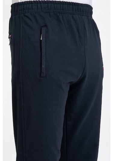 Erkek Pantolon Kesim Beli Lastikli Likralı Kompak Eşofman Altı 2570-lacivert - M Lacivert