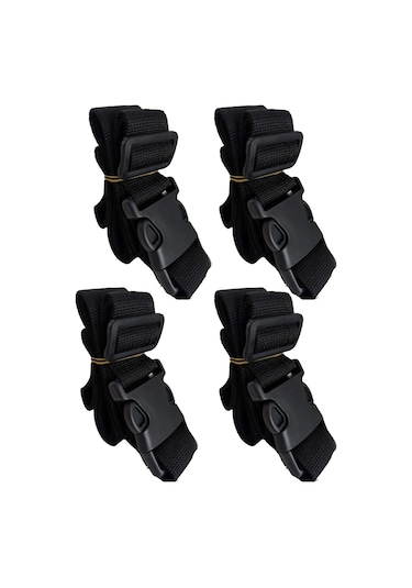 Siyah Renk Valiz Bavul Emniyet Kemeri 4 Adet En 4cm Siyah