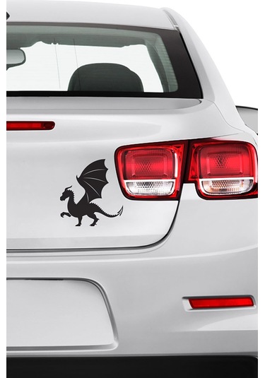 Ejderha Araç Sticker 21x29 Cm, Oto Sticker, Araba Sticker