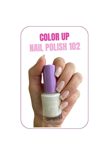 Callista Color Up Nail Polish Oje 102 Coconut Juice - Beyaz