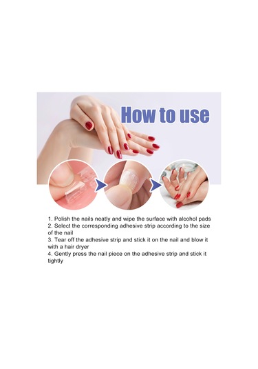 Eelhoe 264 Adet Çift Taraflı Tırnak Tutkal Jel Çıkarılabilir