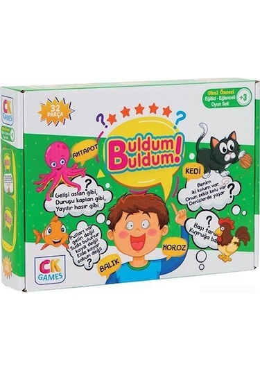 Buldum Buldum Okul Öncesi Oyun Seti +3 Yaş