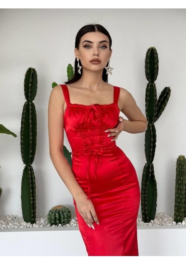 Pag İp Askılı Elbise Altın