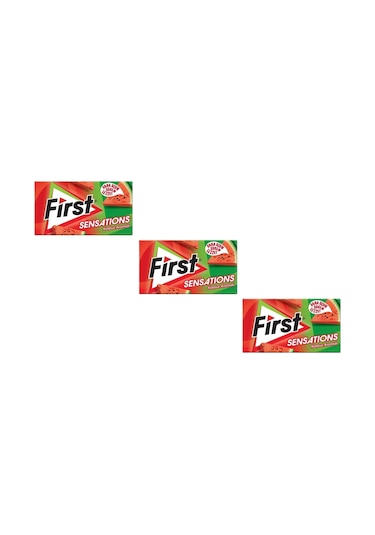 First Sensations Karpuz Aromalı Şekersiz Tatlandırıcılı Sakız 3'lü