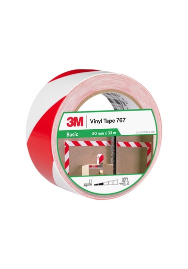 3m 767ı Kırmızı-beyaz Genel Amaçlı Uyarı Ve İşaretleme Bandı 50 Mm X 33mt