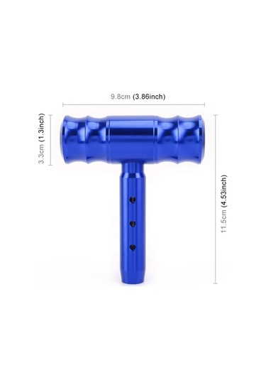 Sones Evrensel Araba Konu T-şekilli Dişli Kafası Vites Topuzu Mavi