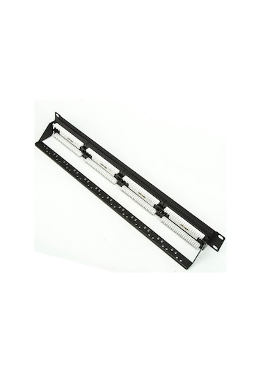 24 Port Cat6 Utp Patch Panel Dolu
