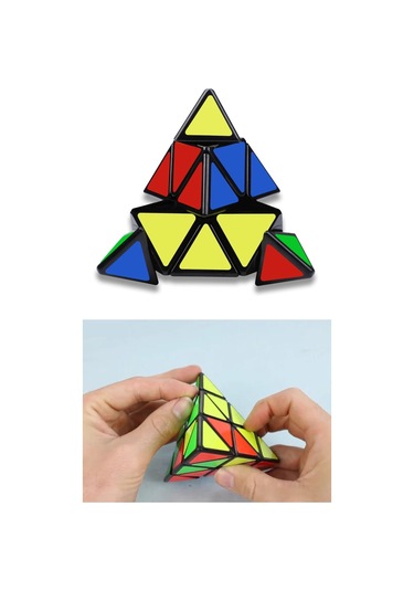 Pyraminx Qy Speed Zeka Küpü Akıl Küpü Rübik Küp
