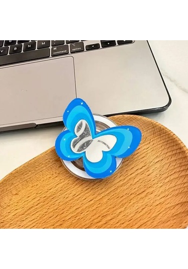 Goldenqian Yenı Kore Ins Y2k Kelebek Popsocket Magsafe Manyetik Griptok Kavrama Tok Standı Katlanabilir Telefon Tutucu Braketi Kılıf Aksesuarları F F