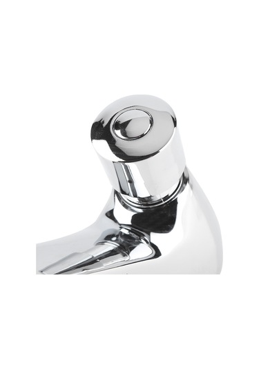 Xindoker Tam Bakır Tek Soğuk Suyu Zaman Gecikmeli Basma Tipi Lavabo Musluğu 4-6 Saniye Otomatik Kapanma, Su Tasarrufu