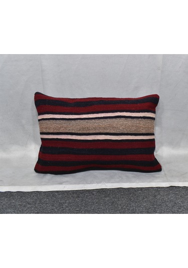 Zehra Abla Halı Yeni El Dokuma Dekoratif Kilim Kırlent Yastık Kılıfı 6699 Çok Renkli