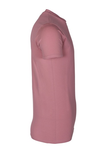 Sportface Sf-0004 Sıfır Yaka Kısa Kollu Tişört Gül Kurusu