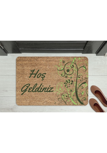 Home Hoşgeldiniz Dekoratif Çok Amaçlı Iç Ve Dış Kapı Paspası Bordo