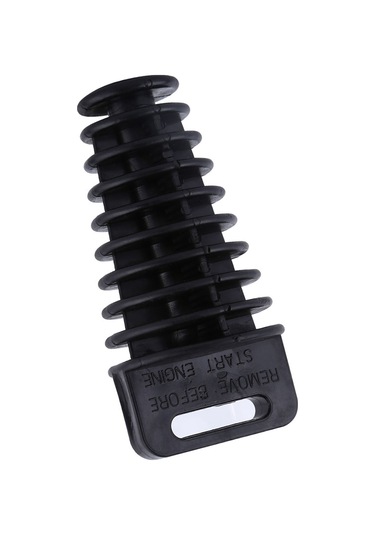 Kosona Motosiklet Atv Egzos Borusu Koruması 27-48mm Tapered Fit Su Ve Nem Engelleme Siyah Kauçuk Tıkanıklığı