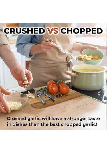 Büyük Premium Sarımsak Pres Seti - Daha Büyük Sarımsaklar İçin Da Çok Renkli