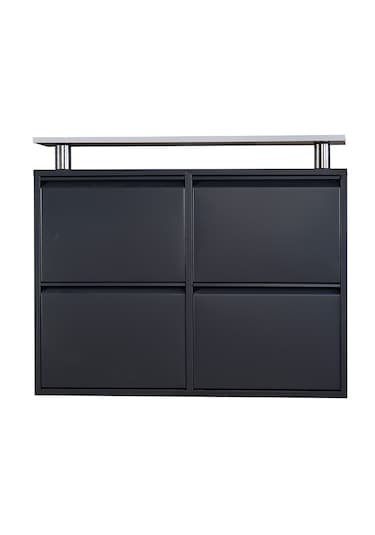 Kaser Metal 2+2'li Metal Ayakkabılık Antrasit