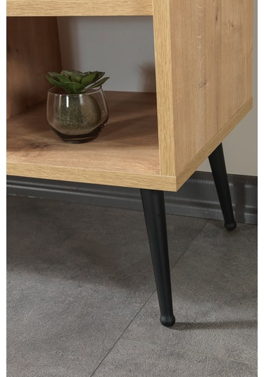 3608 Şile Metal Ayaklı Metal Kulplu 160 Cm Tv Ünitesi Safir Safir