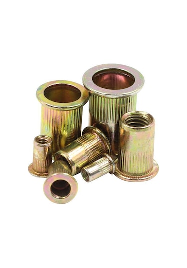 Ximistore9 Kkmoon Çelik Düz Başlı Çekme Somun Seti - 300 Parça M3/m4/m5/m6/m8/m10/m12