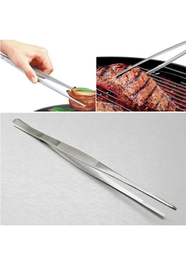 Masterchef Pratik Cımbız Maşa Pişirme Cımbızı Çelik Maşa 26 Cm Profesyonel Şef Cımbızı