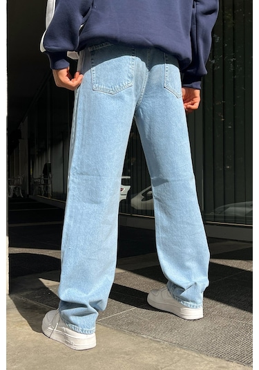 Flaw Basic Baggy Jean Buz Mavi Buz Mavi
