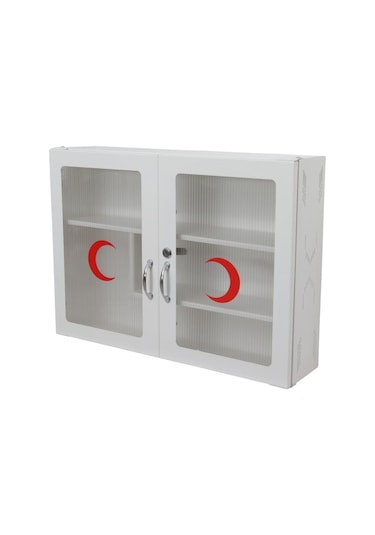 Ecza Dolabı Metal İki Kapak İlk Yardım Dolabı