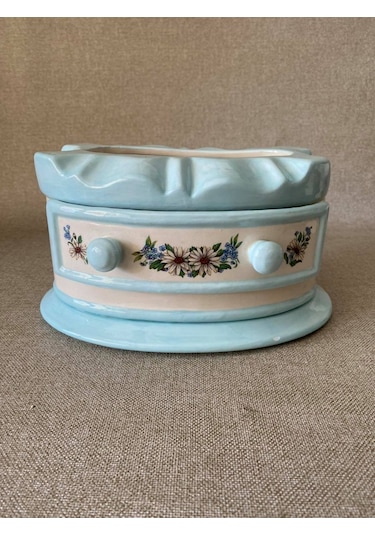 Antika Porselen Mücevher Kutusu 19X13X11Cm