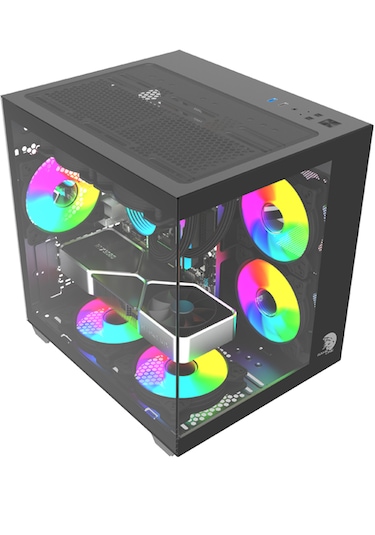 Gameline Hıper V1 3x Rgb Fanlı Usb 3.0 Gaming Bilgisayar Kasası Siyah