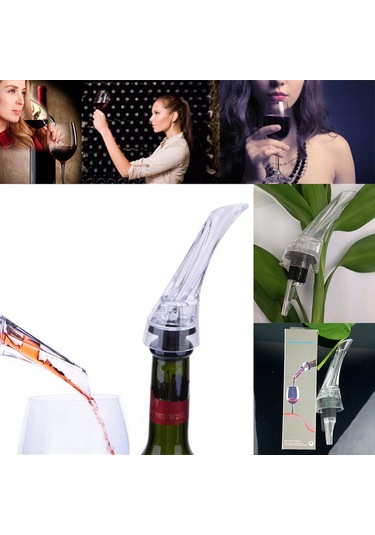 Kosona Hızlı Şarap Havalandırıcı - 0.1 Saniye Hızlı Canlandırma, Damgasız Döküm, Bernoulli Prensibi, Fda Onaylı Malzeme Taban Olmadan