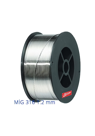 Astor Mig 316 Paslanmaz Kaynak Teli 1.2 MM 12.5 KG Makara