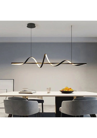 Burgaz / Sarkıt Avize / 120 Cm / Antrasit Gövde / 3 Renk Işık Antrasit