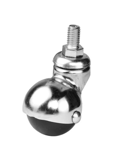 205 - 40 Mm Küre Krom Vidalı Teker 4 Adet Çok Renkli