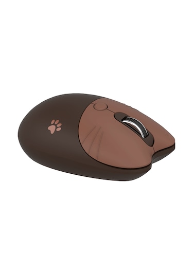 Shineyee Mofii M3 Kablosuz Mouse 2.4g - Ergonomik Tasarım, 3 Seviye Dpı Ayarlı, Düşük Gürültü, Otomatik Uyku Modu, Her İki El İçin Uygun Kahve Rengi
